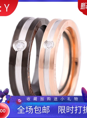 七夕镶钻浪漫时尚风情侣对戒