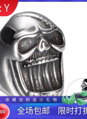 原创设计风酒吧鬼头开瓶器戒指