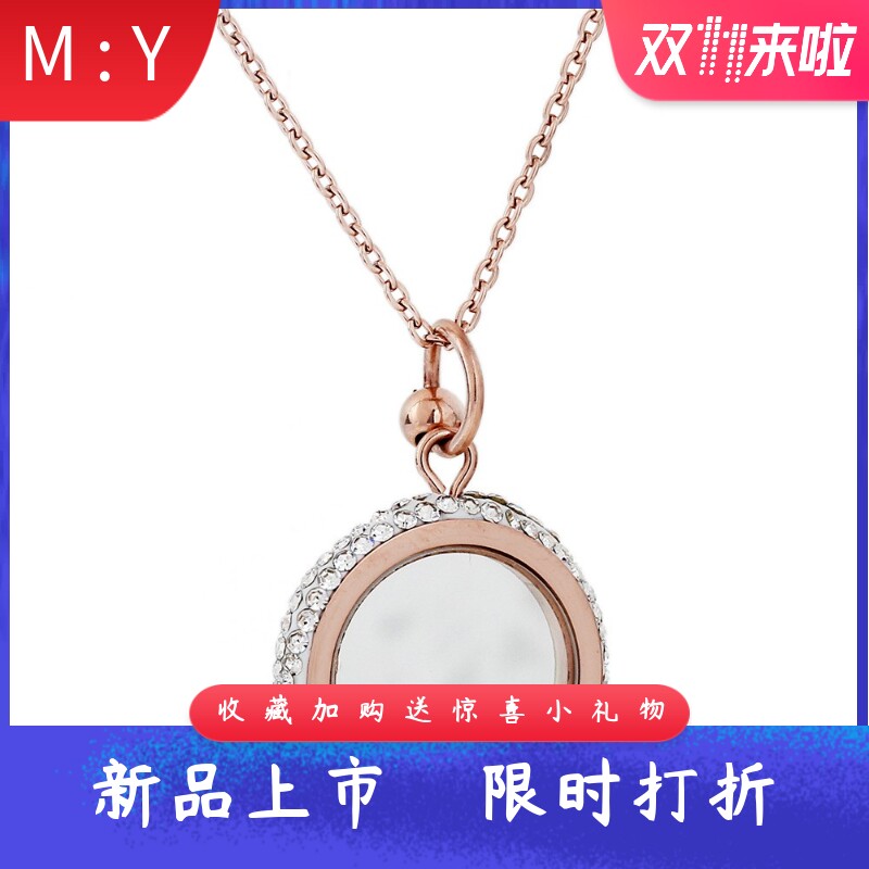 时尚母亲节礼物20MM钛钢爆闪水钻