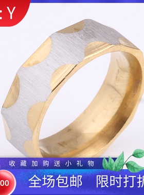 欧美风男女款镀金现货戒指新品