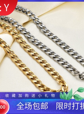 新款费加罗链毛衣链6mm不锈钢NK