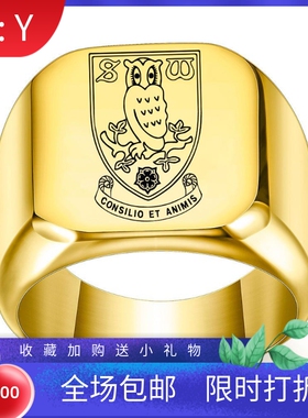 新款欧美复古个性钛钢猫头鹰指环维京18MM不锈钢戒指复古个性简约
