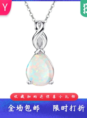 欧美风进口opal欧泊澳宝水滴形项