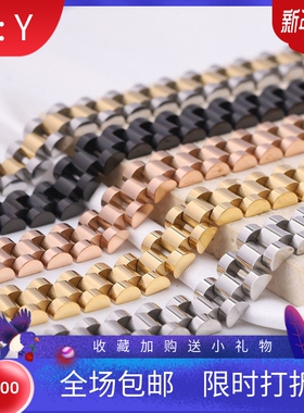 新款欧美亚马逊时尚12MM电镀多色不锈钢表带手链表带手链热卖