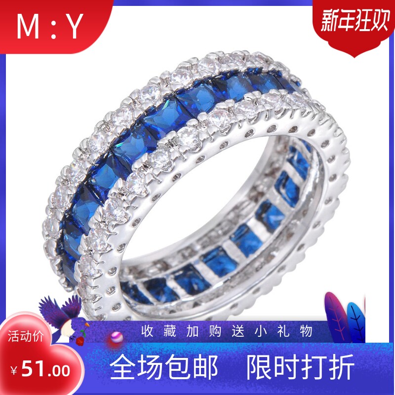 新品厂家外贸饰品欧美简约时尚锆石戒指女款