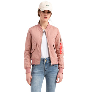Autumn/Winter jacket飞行员夹克女棒球外套春秋长袖加棉女飞行服