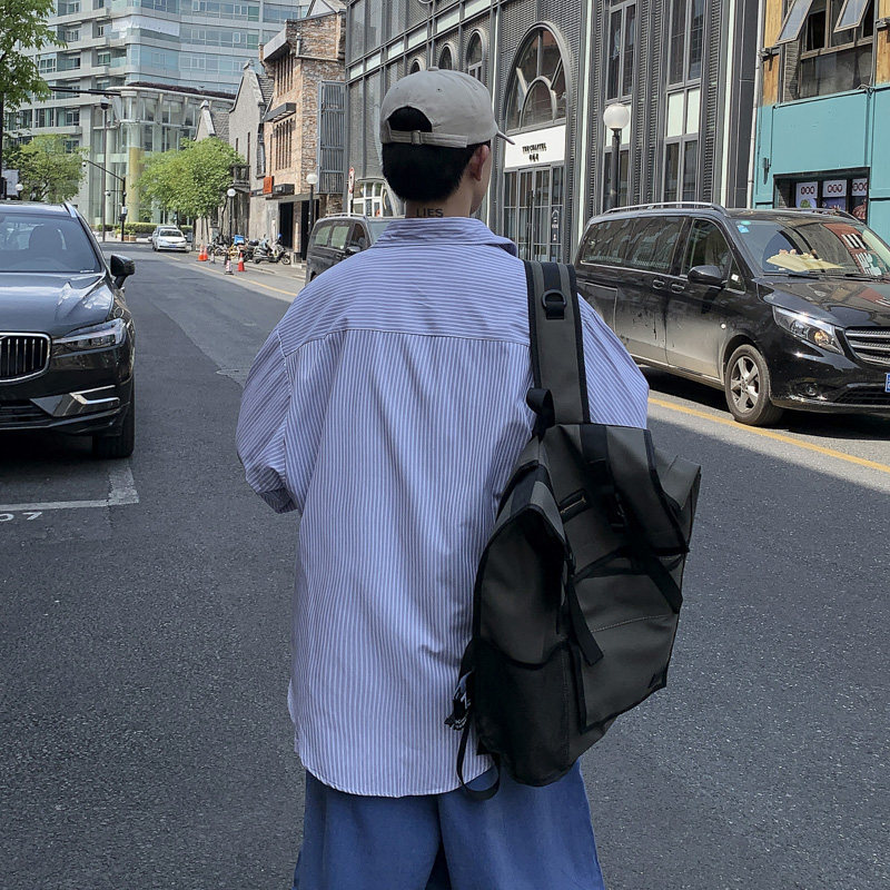 港风韩版男条纹长袖衬衫百搭休闲衬衣CS813P35,男装衬衫,星座1013-1