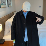 oversize风衣男春秋季2025中长款日系工装cityboy大衣克苏鲁外套，男装风衣，星座1013-1