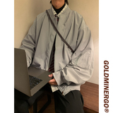 秋冬款男夹克棒球立领工装大口袋拉链冲锋衣休闲外套JK8524P60，男装夹克，星座1013-1