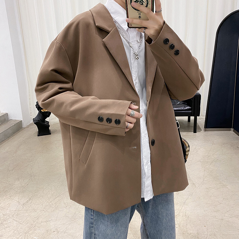 港风春款男西装外套便服单西韩版外套小西服Y19P55,男装西服,星座1013-1