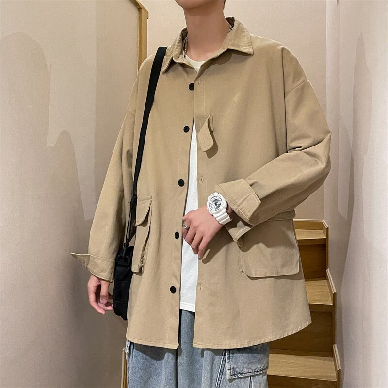 2021港风秋款男工装夹克大口袋潮休闲宽松外套JK31P45,男装夹克,星座1013-1