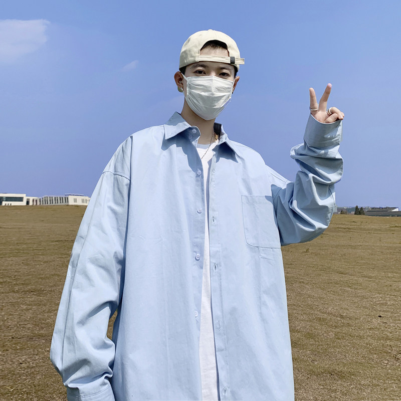 港风夏款男长袖衬衫韩版休闲衬衣休闲外套CS410P35,男装衬衫,星座1013-1