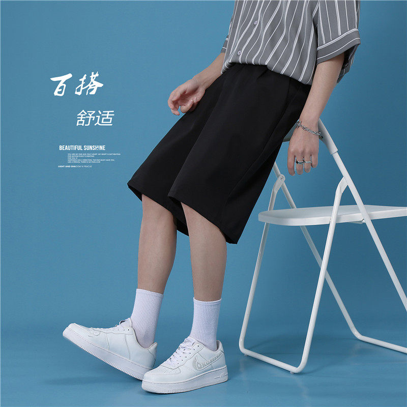 高品质港风夏款男西装短裤五分休闲西裤五分裤D06,男装休闲裤,星座1013-1