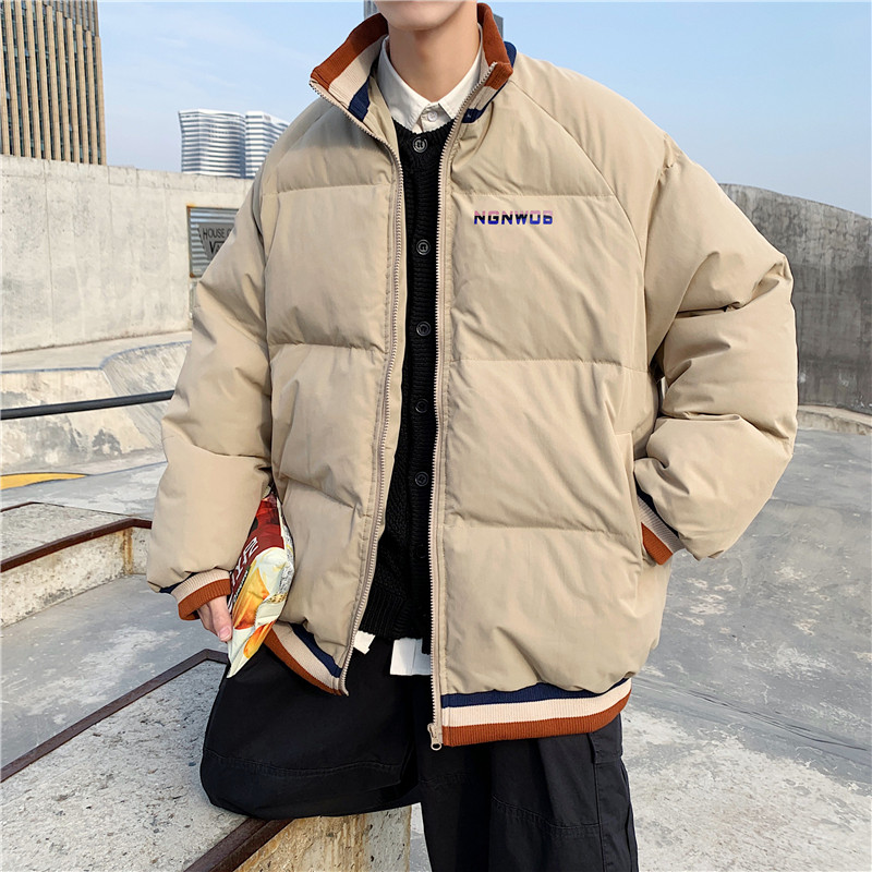 冬款男棉衣字母印花棒球立领加厚保暖面包棉服休闲外套Y226,男装棉衣,星座1013-1