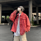 秋款男牛仔夹克衫工装拉链渐变色休闲外套JK2122P80，男装夹克，星座1013-1