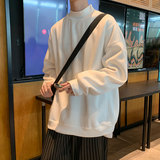 加绒加厚冬男休闲卫衣半高领纯色保暖韩版百搭打底衫外套wy47，男装卫衣，星座1013-1