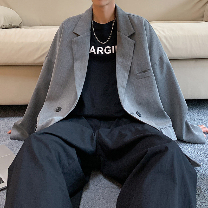2021港风秋男西装外套单西二粒双排扣外套小西服Y331P50,男装西服,星座1013-1