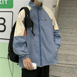 2021港风秋款男夹克工装立领拼色休闲外套JK1022P55，男装夹克，星座1013-1