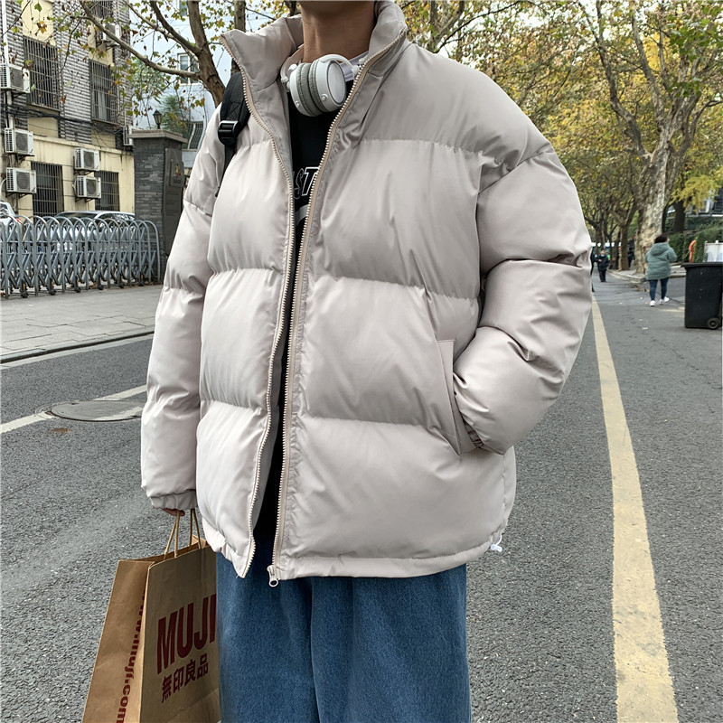港风冬款男棉衣韩版面包服立领保暖棉袄拉链休闲外套Y8797图片