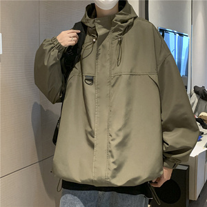 高品质港风秋款男夹克连帽冲锋衣外套JK6566 P60图片