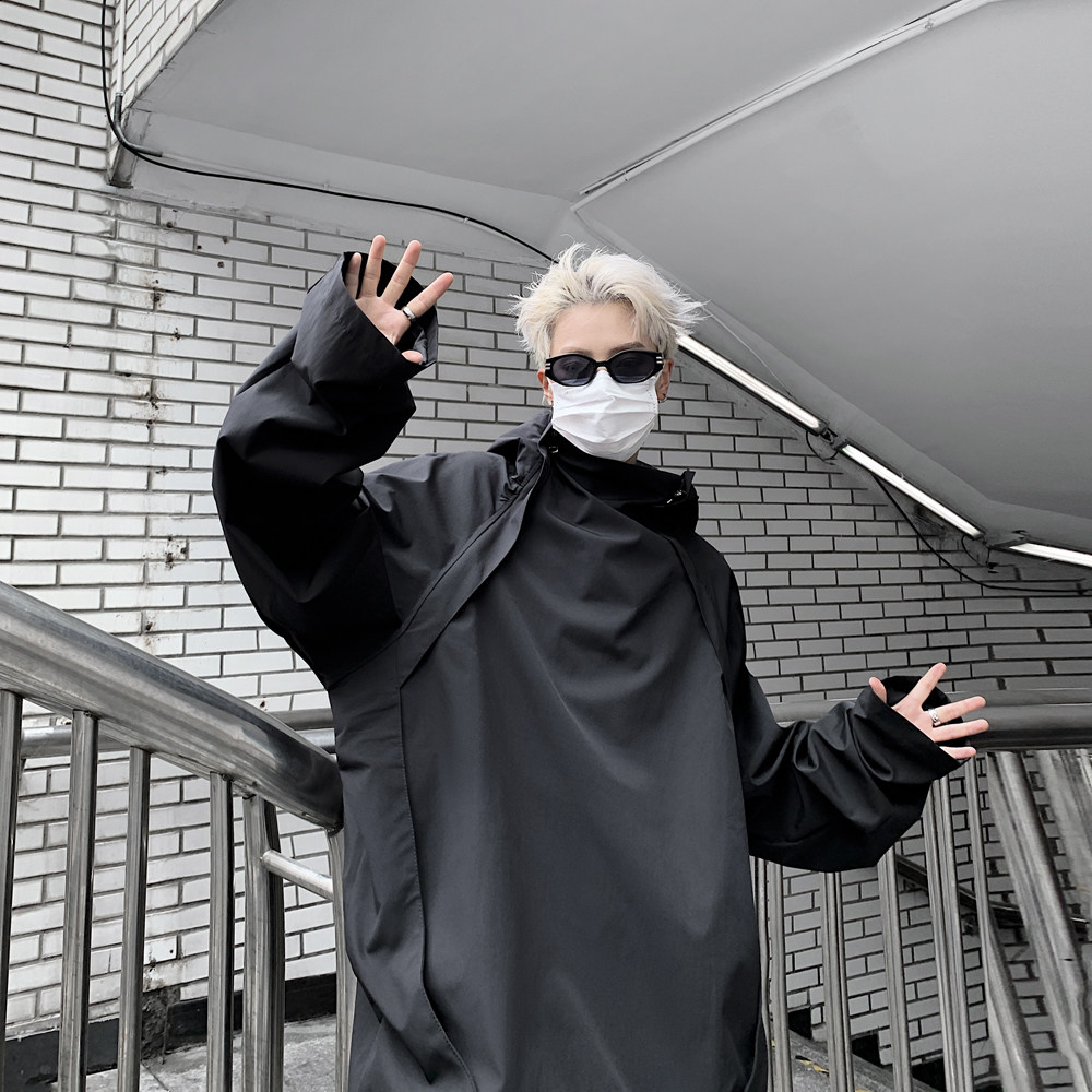 秋款男夹克高领连帽工装口袋小牛津冲锋衣休闲外套JK412P55,男装夹克,星座1013-1