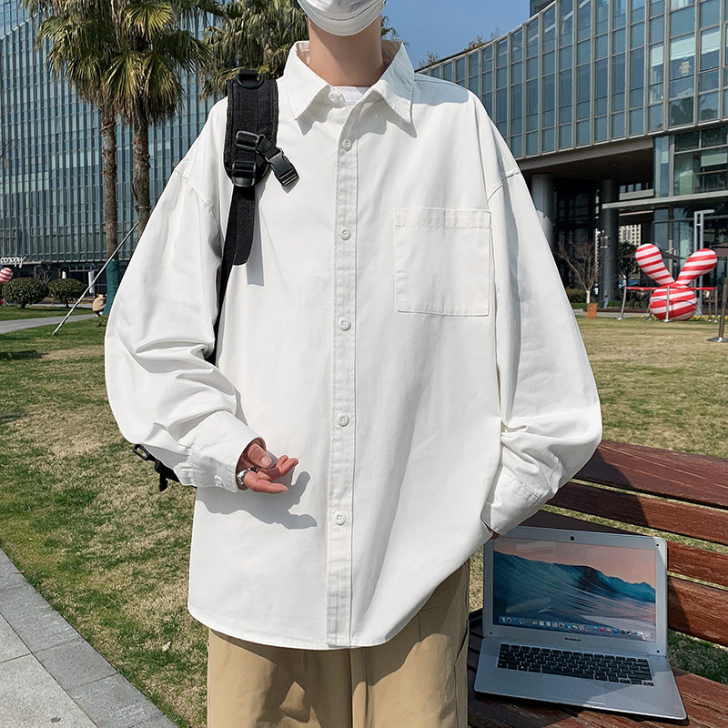 高品质春夏款男长袖衬衫纯棉休闲外套韩版衬衣CS021 P45图片