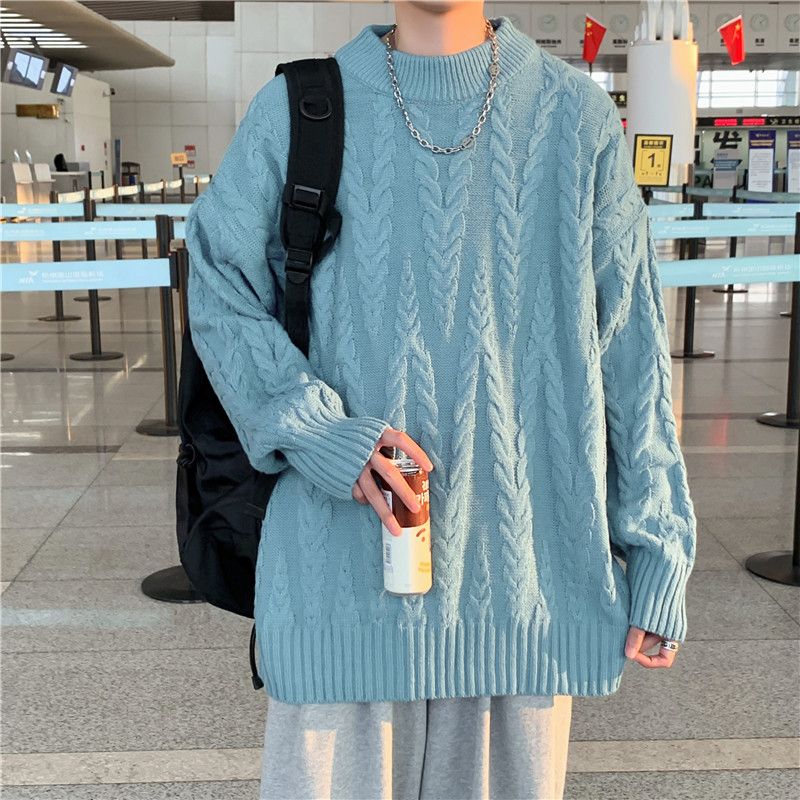 冬款男针织衫圆领套头毛衣螺纹休闲外套M9036P50,男装针织衫/毛衣,星座1013-1