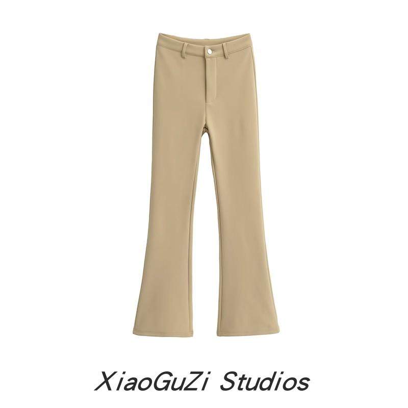 小谷姿辣妹高腰显瘦直筒垂感西装微喇叭裤休闲裤加绒长裤职业装女,女装/女士精品,西装裤/正装裤,淘宝优惠券,粉丝福利购,淘宝优惠卷