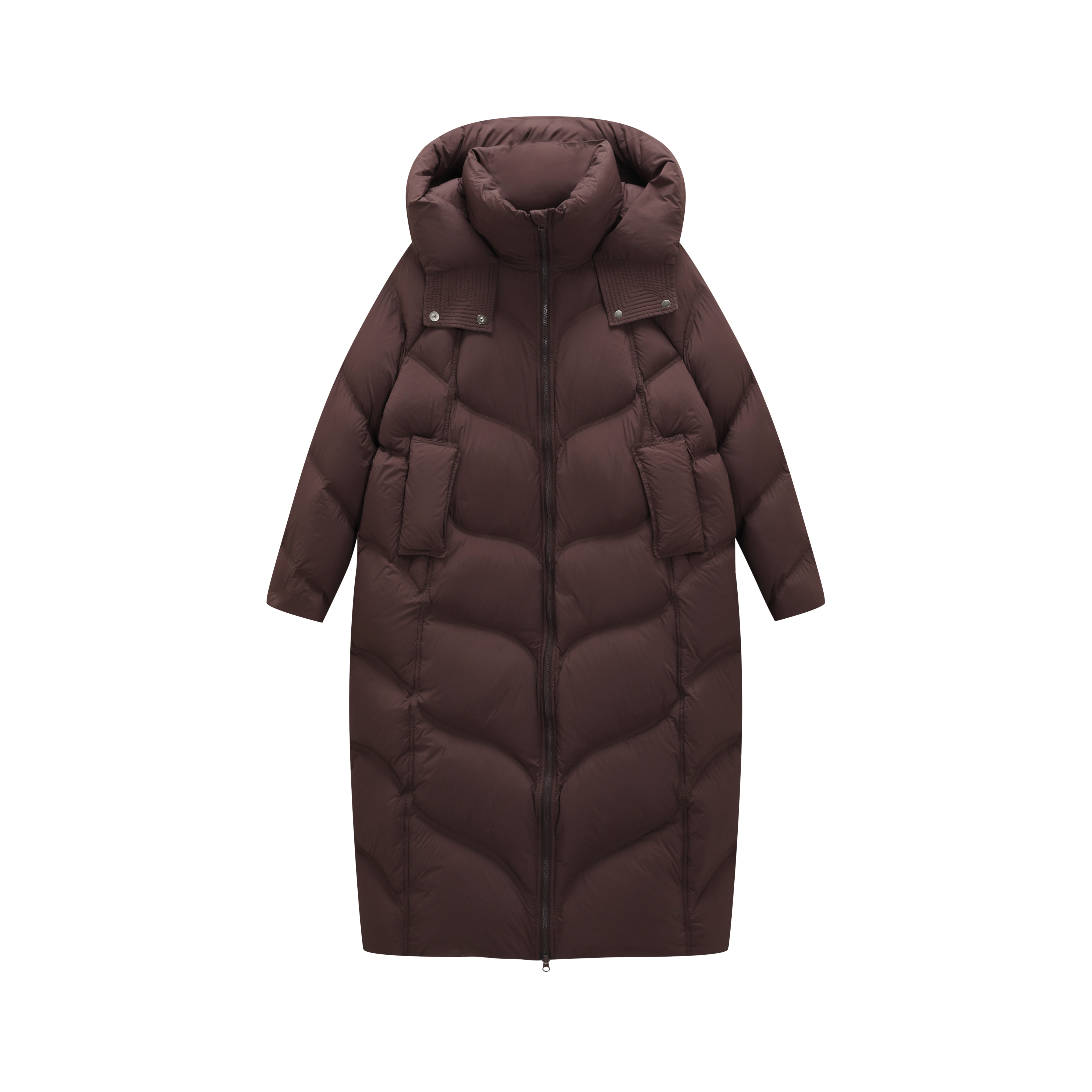 【90鹅绒大波浪大被子鹅绒服】超级保暖宽松加厚长款鹅绒服LD985