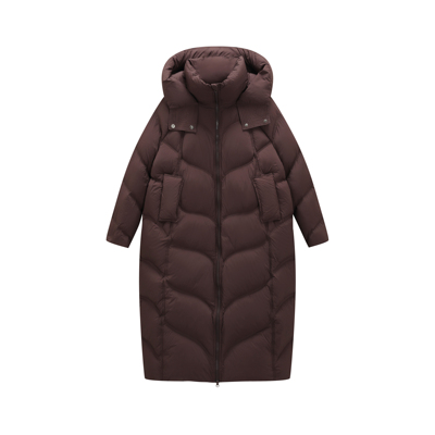 【90鹅绒大波浪大被子鹅绒服】超级保暖宽松加厚长款鹅绒服LD985