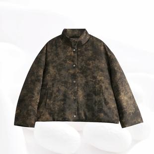 【拽拽鹅绒服】太拽了！90%白鹅绒轻盈香云纱羽绒外套dz342