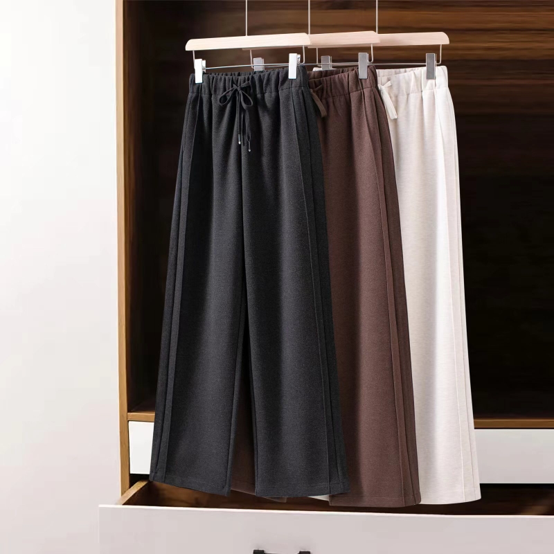 羊毛裤醋酸直筒裤不易起球长裤