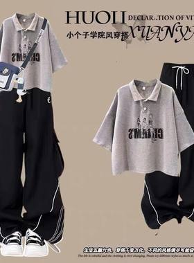 爵士舞服装少女套装kpop跳舞短袖
