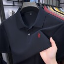 保罗100/%纯棉polo衫男短袖t恤休闲体恤中青年夏季半袖上衣爸爸装