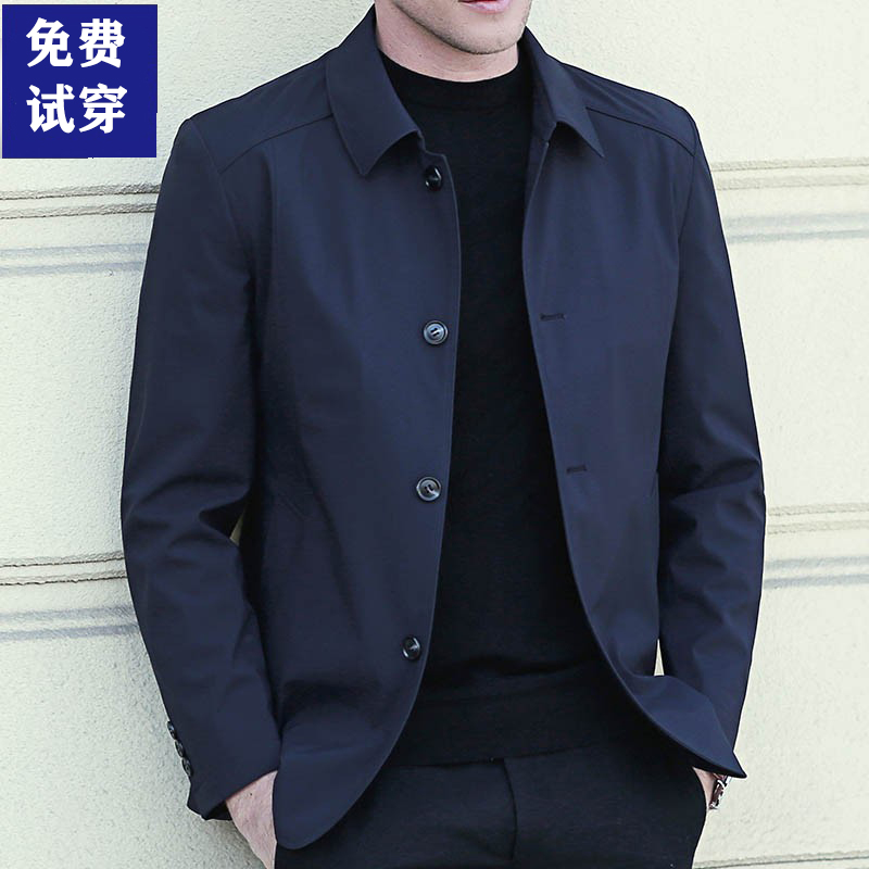 新款中年男休闲秋冬季外套中年夹