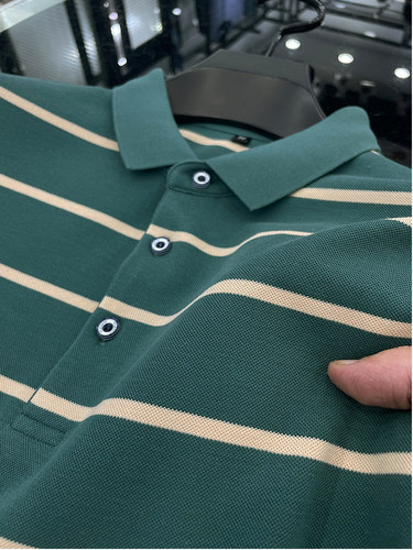 长袖中年100%纯棉供商场t恤男