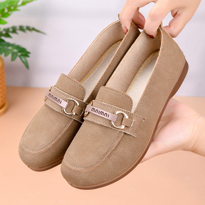 春季老北京布鞋女平底妈妈鞋低跟工作豆豆鞋乐福鞋软底防滑休闲鞋,女鞋,乐福鞋（豆豆鞋）,淘宝优惠券,粉丝福利购,淘宝优惠卷