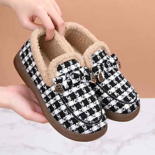 冬季老北京布鞋豆豆鞋小香风