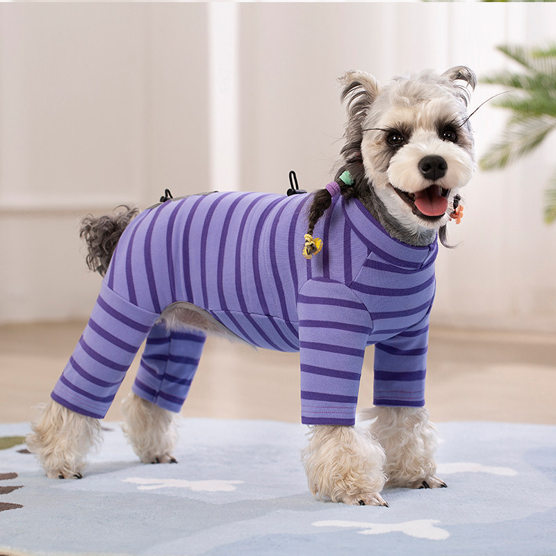 小狗衣服秋冬装泰迪比熊小犬超柔软保暖公母狗可穿条纹连体四脚衣,宠物/宠物食品及用品,狗宠物服装/雨衣,淘宝优惠券,粉丝福利购,淘宝优惠卷