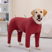 保暧四脚棉衣 拉布拉多秋田中大型犬可调节长袖 大狗衣服秋冬装 新款