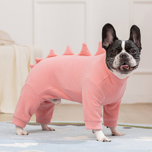 宠物衣服泰迪西高地柴犬喜乐蒂中小型犬恐龙变体装秋冬保暧四脚衣