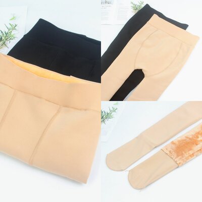 暖裤斤胖加绒加厚肉色打底裤袜女