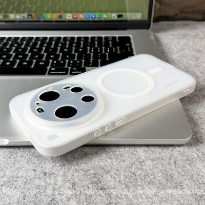 新款肤感磨砂透明白色适用小米17ultra手机壳xiaomi15ultra超薄裸感磁吸保护套17promax/14pro/13男女软壳tpu