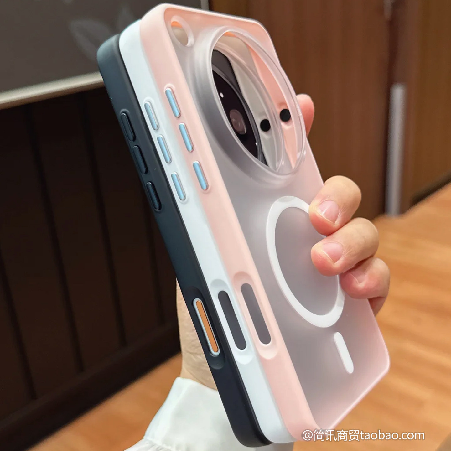 柔雾磨砂抗污磁吸壳适用OPPOfindX9Ultra手机壳独立按键透明保护壳X9U玻璃版x9spro新款高级白粉色软包边防摔