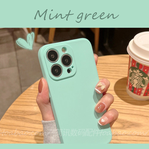 华为p50eins风液态硅胶显白防摔