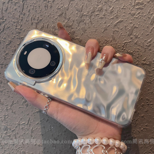 银IMD不发黄水波纹适用OPPOReno11手机壳FINDX7Ultra保护套x6凹凸不平reno10pro高级感个性 时尚 ins男女电镀孔