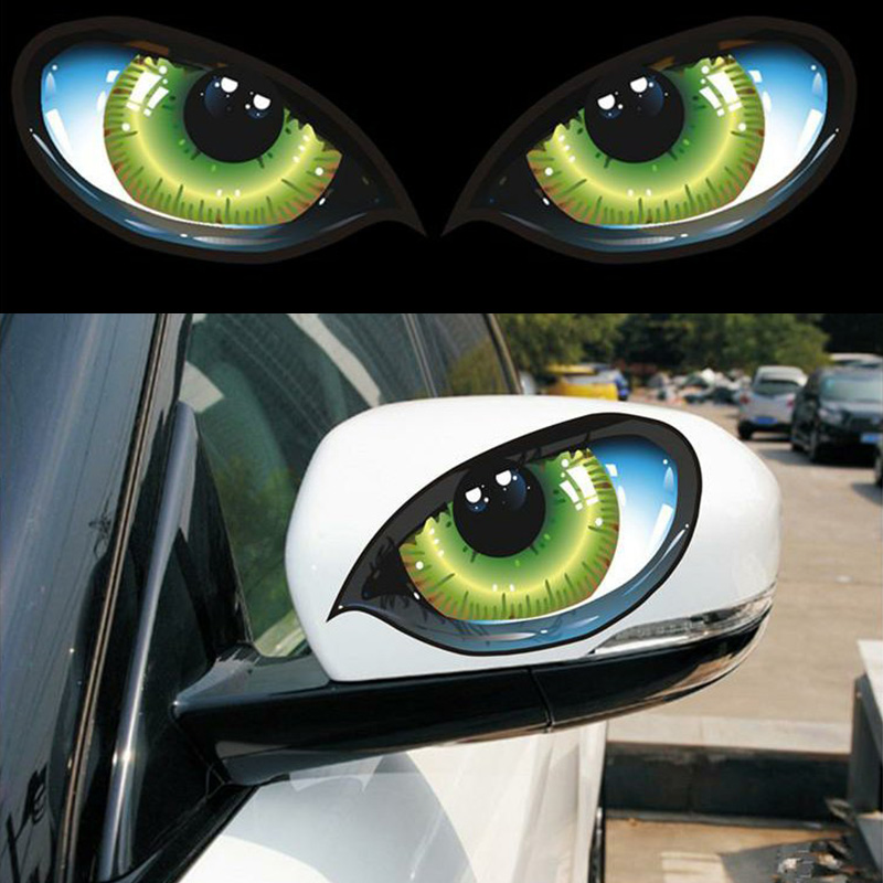 眼睛侧窗汽车后视镜装饰贴纸后档