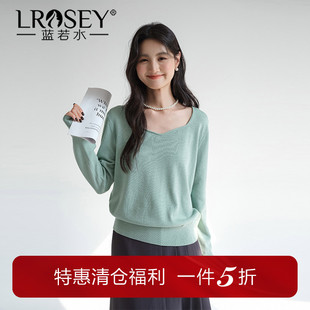 清仓直降 气质方领针织衫 大码 新款 胖MM淑女显瘦毛衣 2026春装