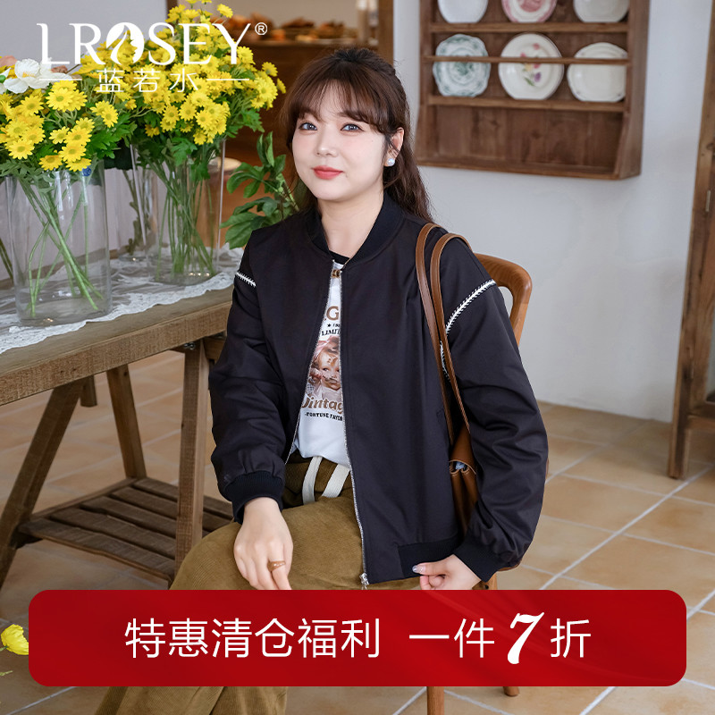 蓝若水夹克外套短款棒球服休闲