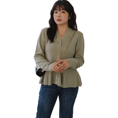 蓝若水韩版显瘦宽松针织衫毛衣